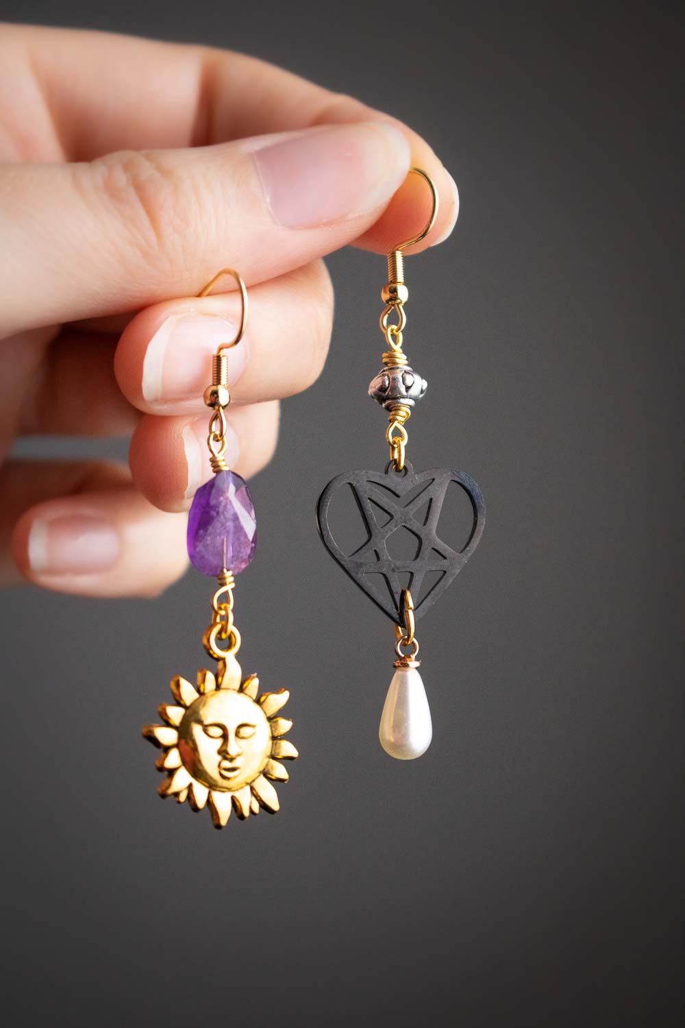 Boucles d'oreilles Pandora - Contraste céleste et passion secrète lunamanashop