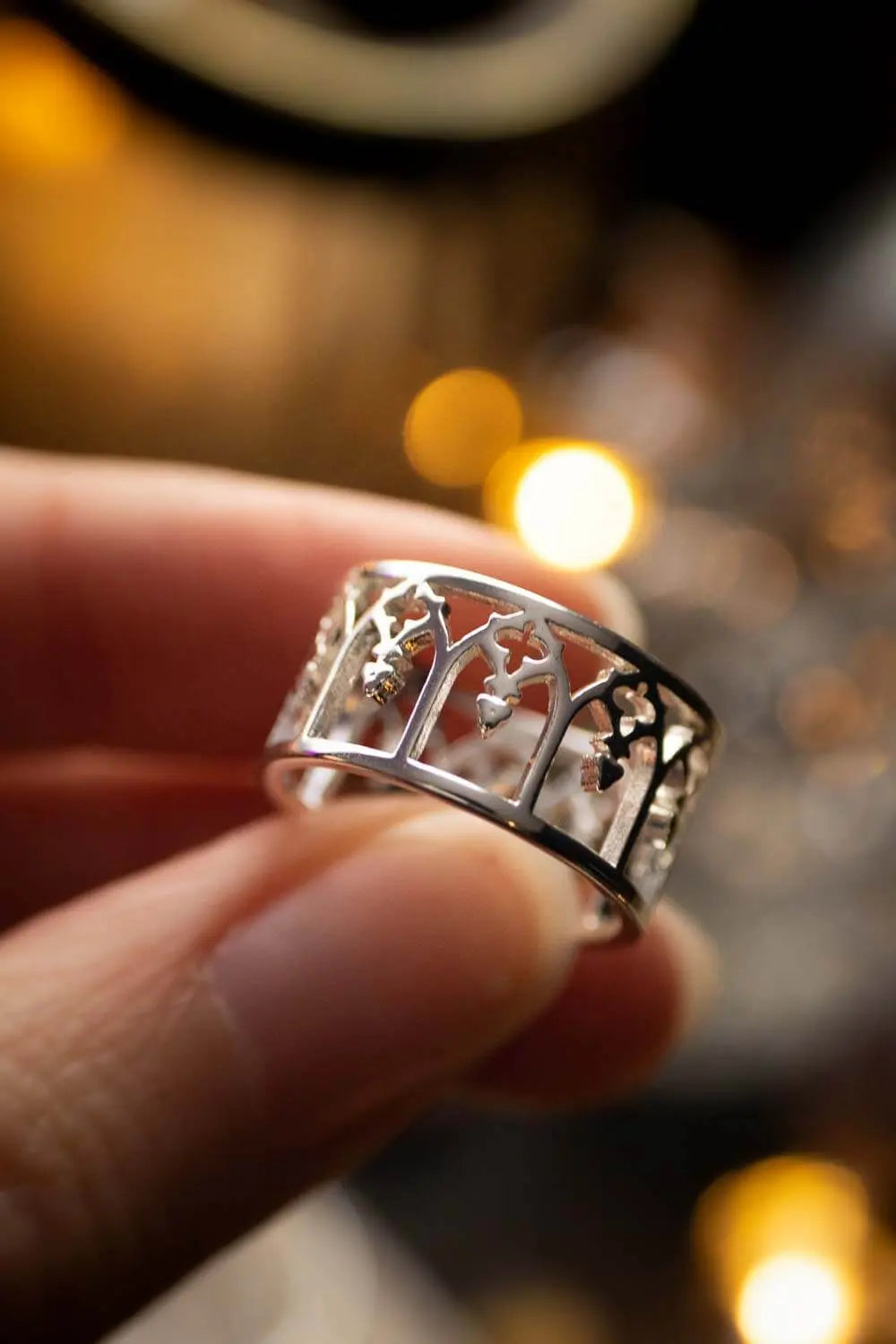 Bague Arches Angéliques en acier inoxydable lunamanashop