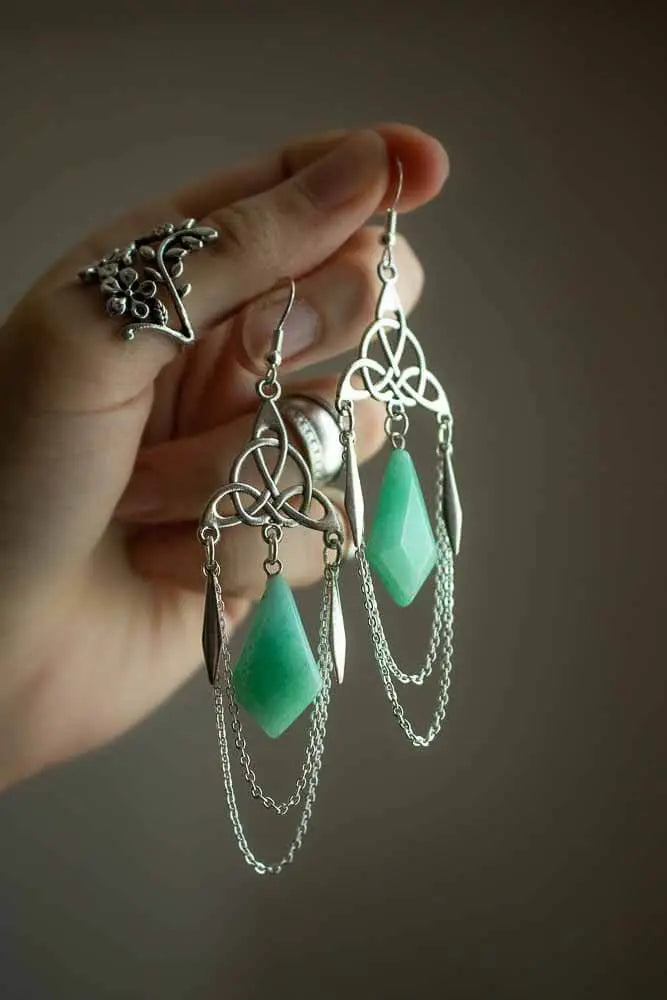 Coffret bijou Aventurine verte lunamanashop
