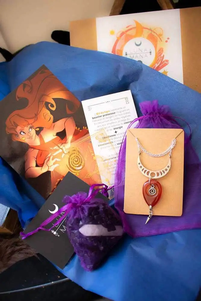 Coffret bijou Cornaline Chaleureuse lunamanashop