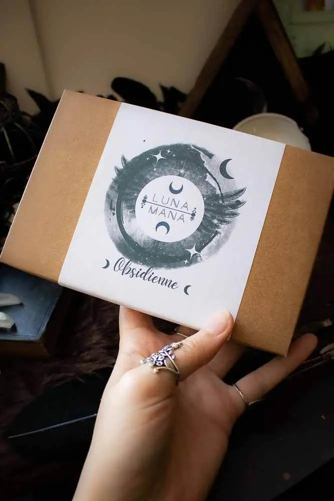 Coffret bijou Obsidienne ténébreuse lunamanashop