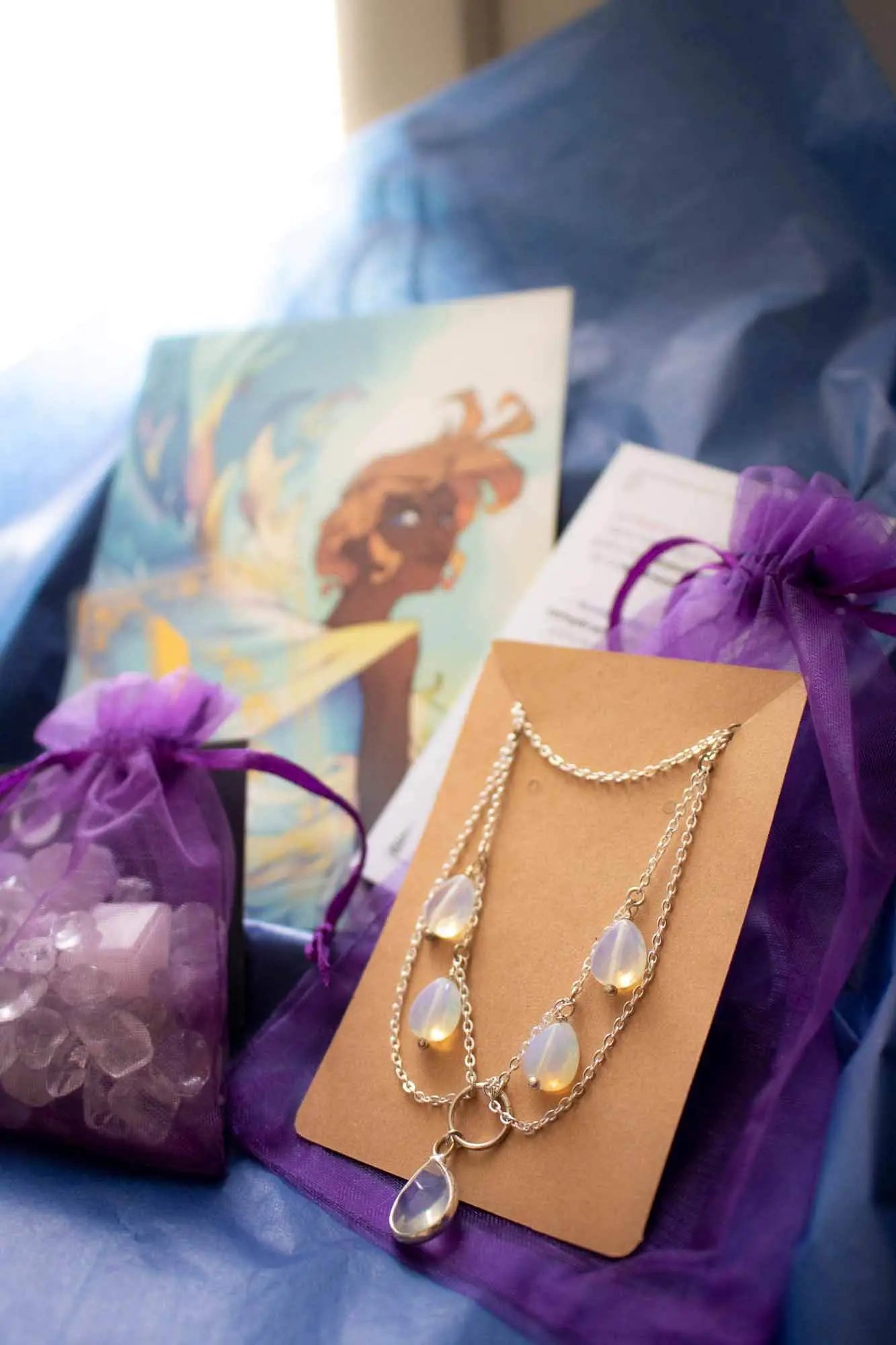 Coffret bijou Opaline des cieux lunamanashop