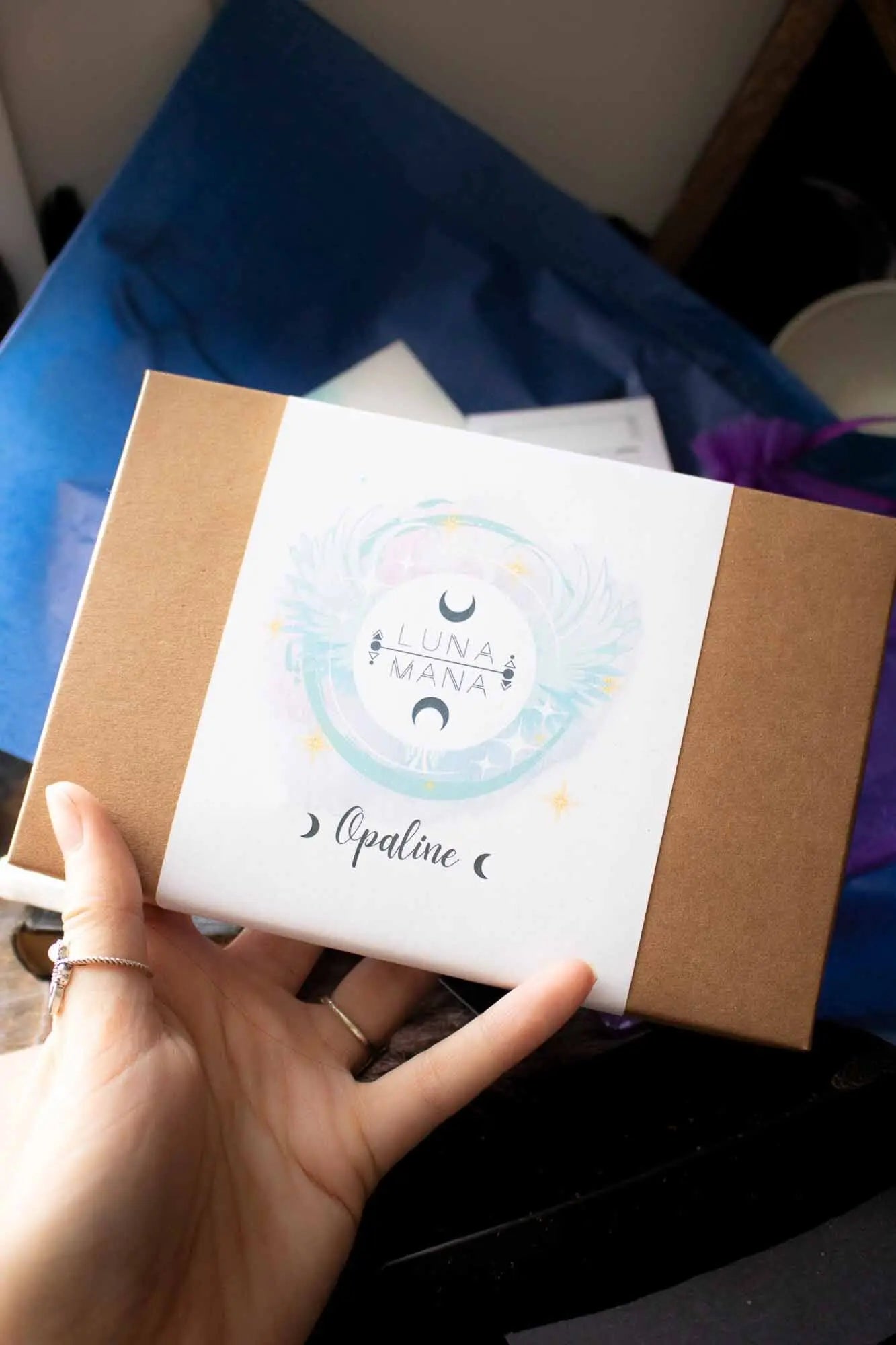 Coffret bijou Opaline des cieux lunamanashop