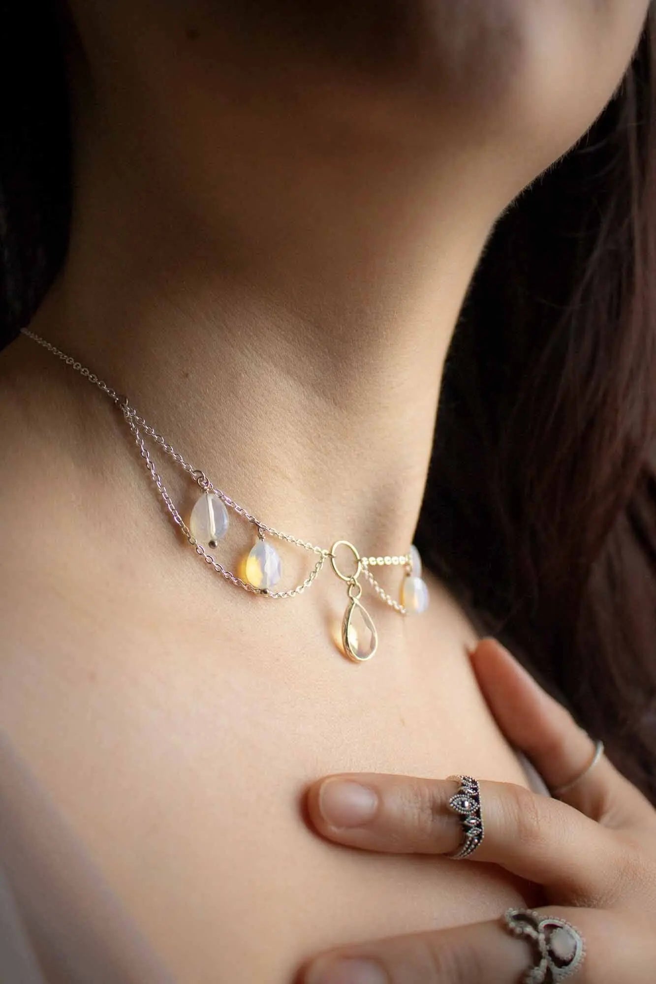 Coffret bijou Opaline des cieux lunamanashop