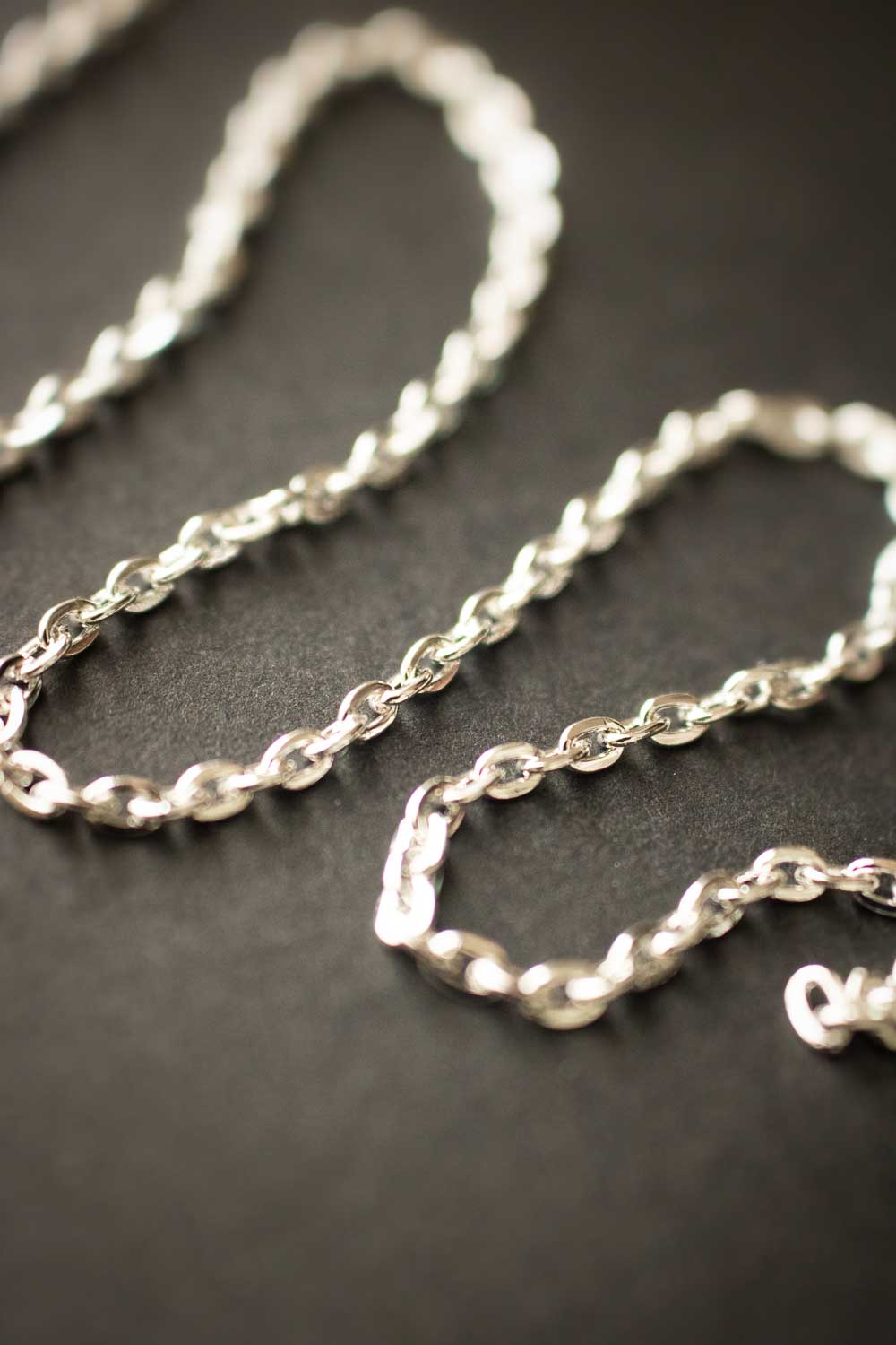 Optionbijoux chaîne argentée lunamanashop