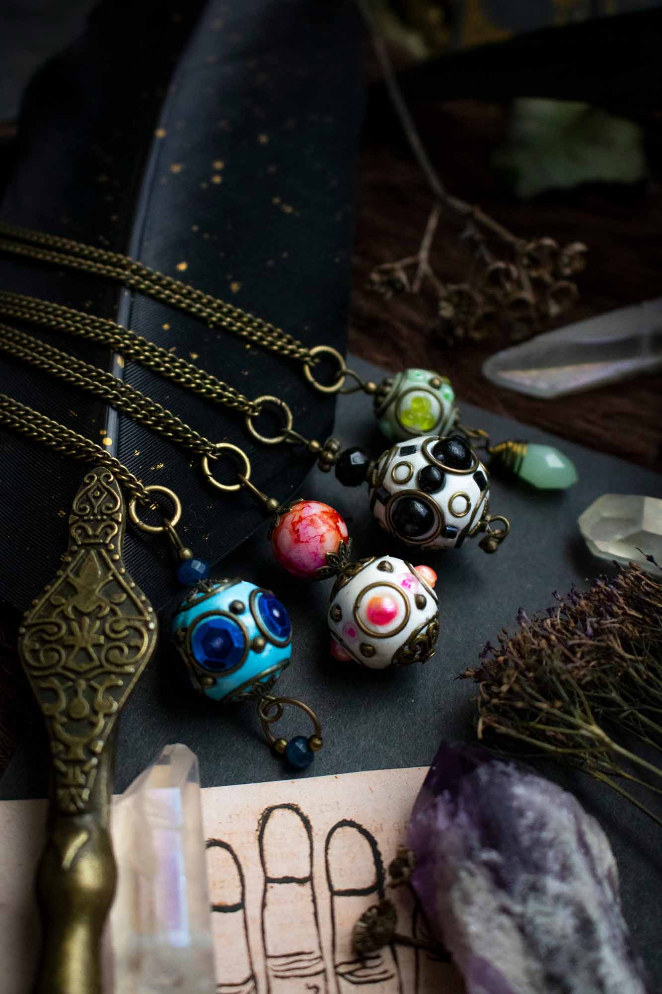 Pendentif "Sphère de vie" en perle du Cachemire lunamanashop