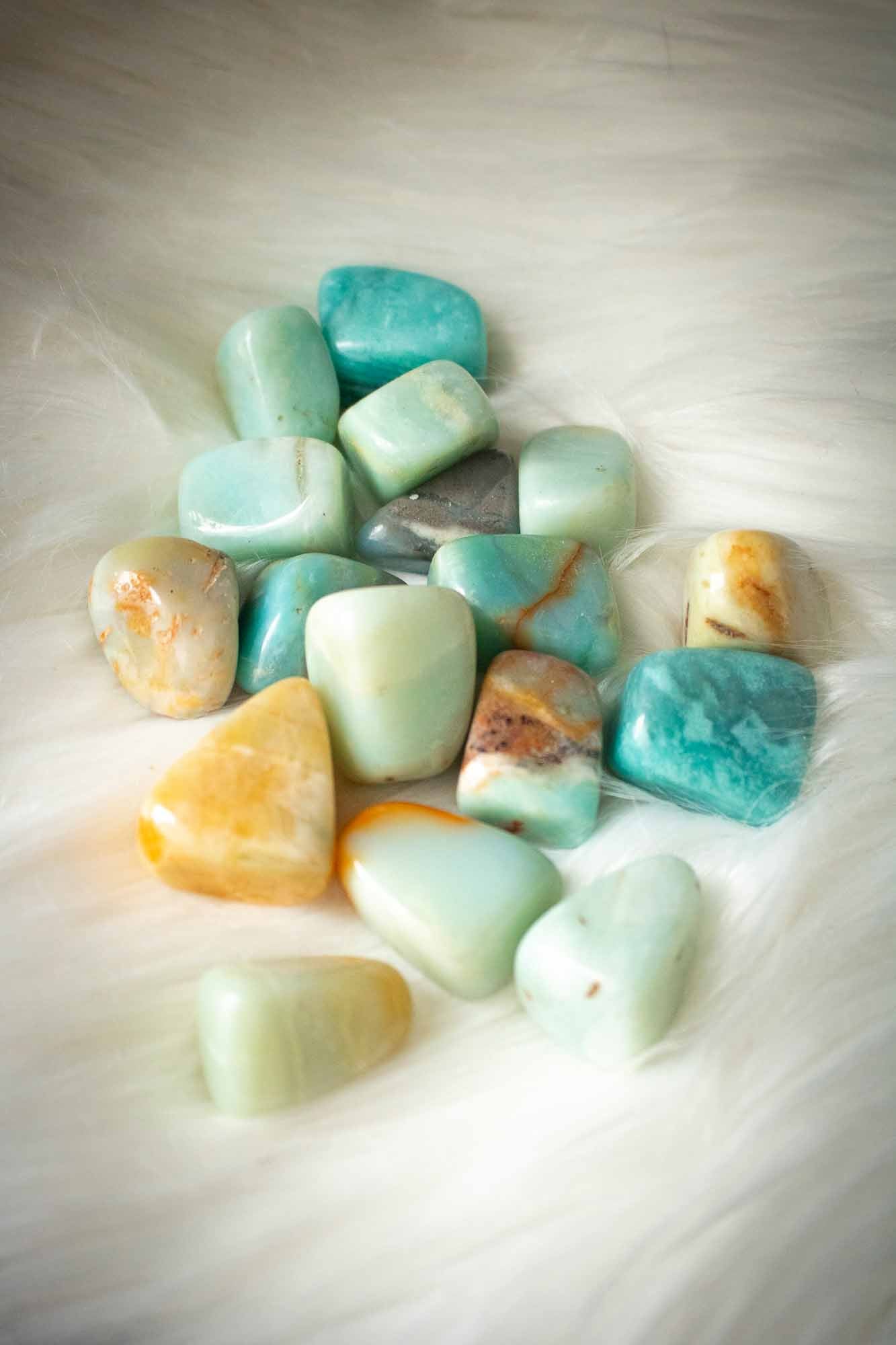 Pierre roulée Amazonite lunamanashop
