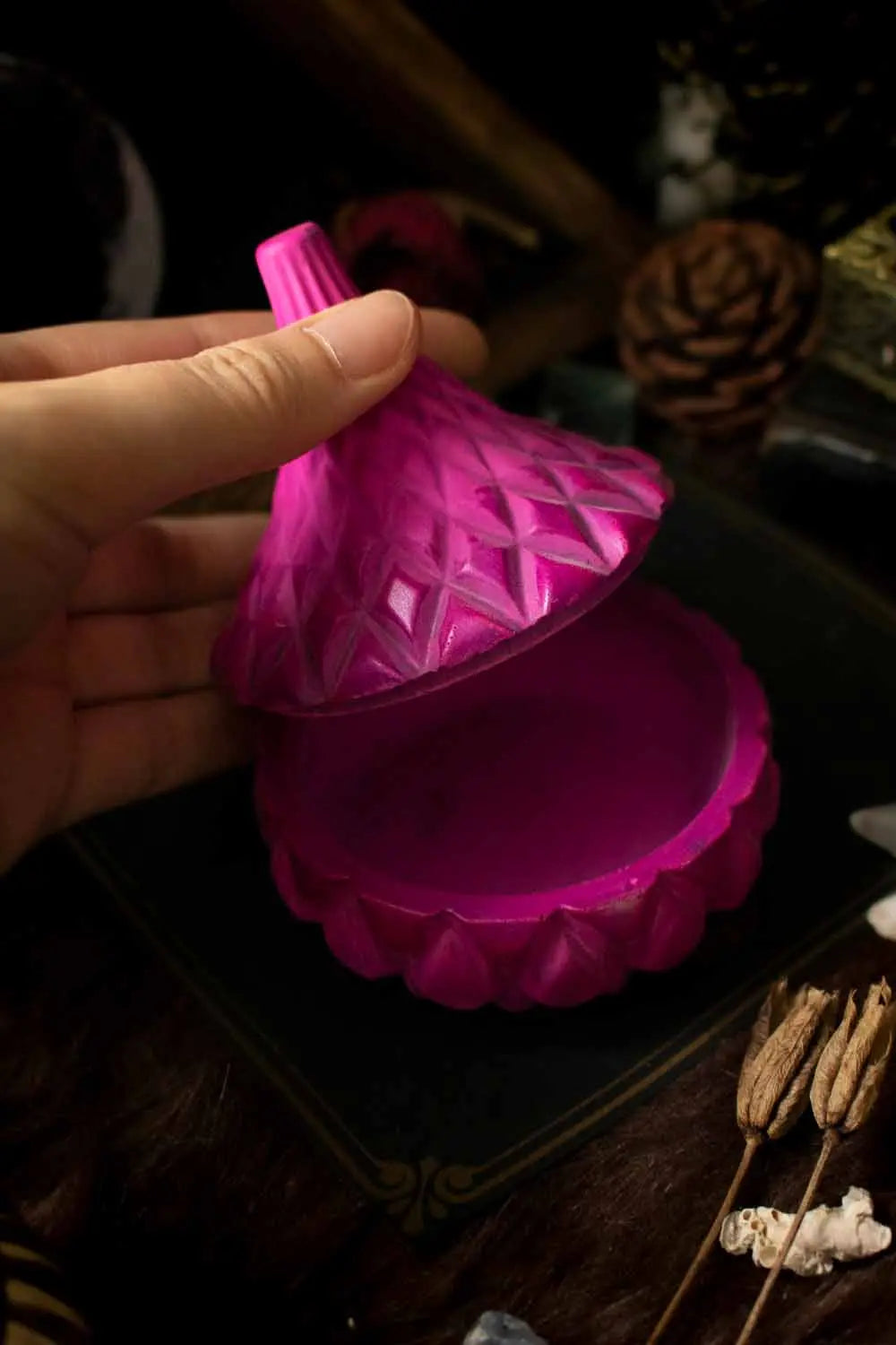 Boîte de la gardienne avec couvercle, Modèle n°5 lunamanashop