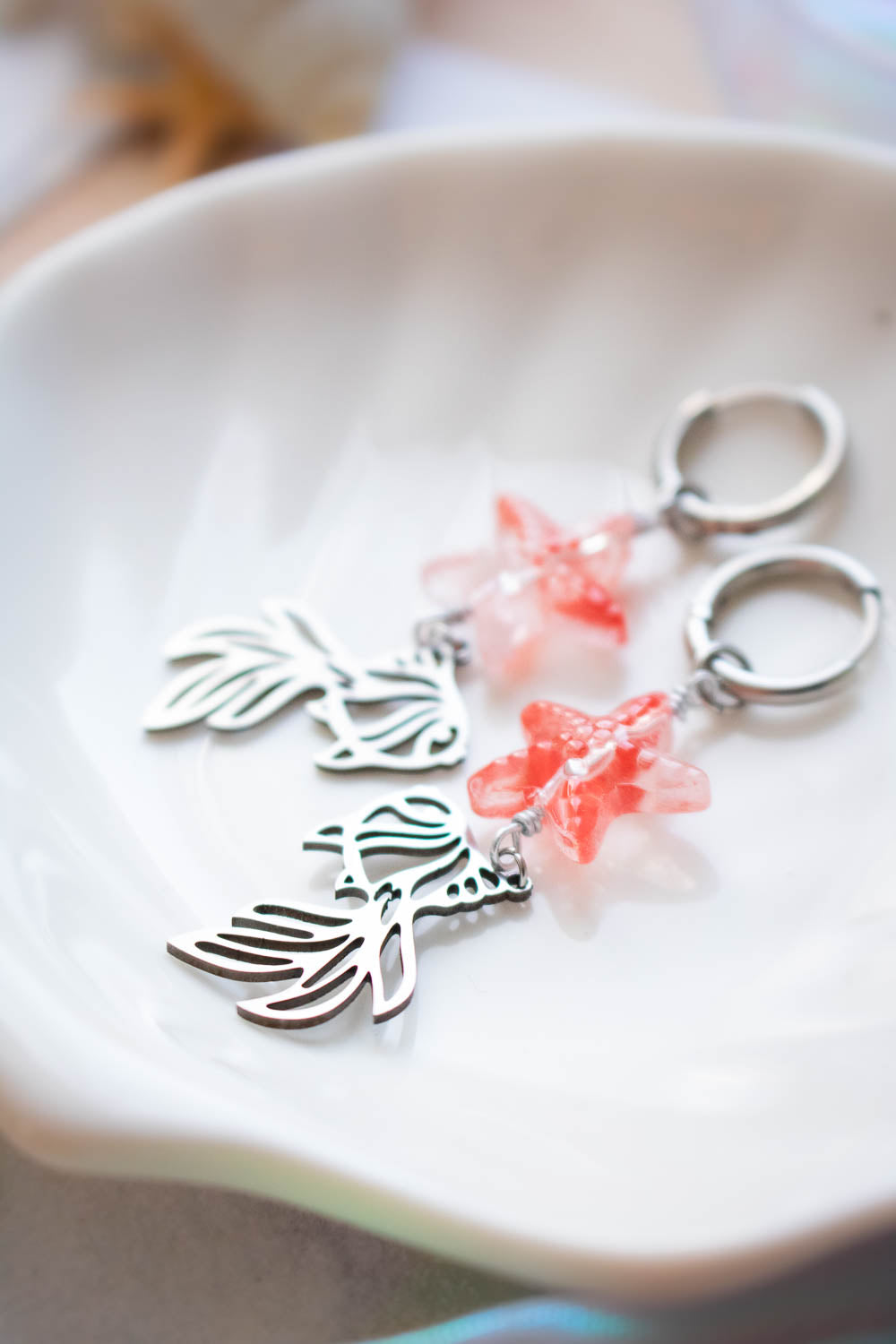 Boucles d'oreilles Asteria -  Poisson aérien lunamanashop