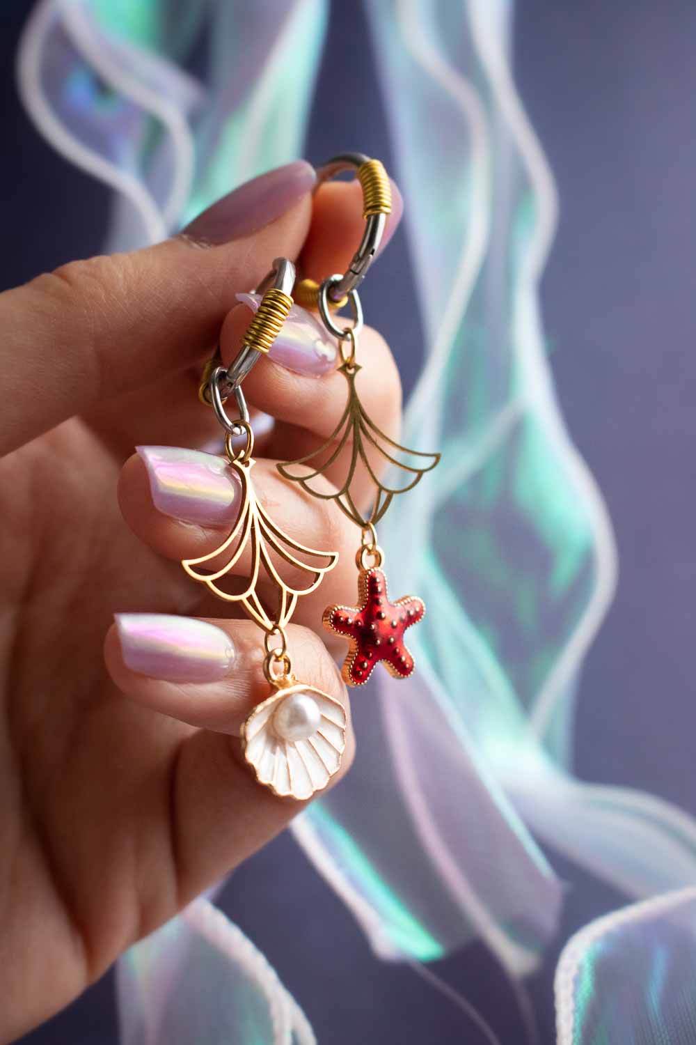 Boucles d'oreilles Atlantide - Élégance des profondeurs lunamanashop