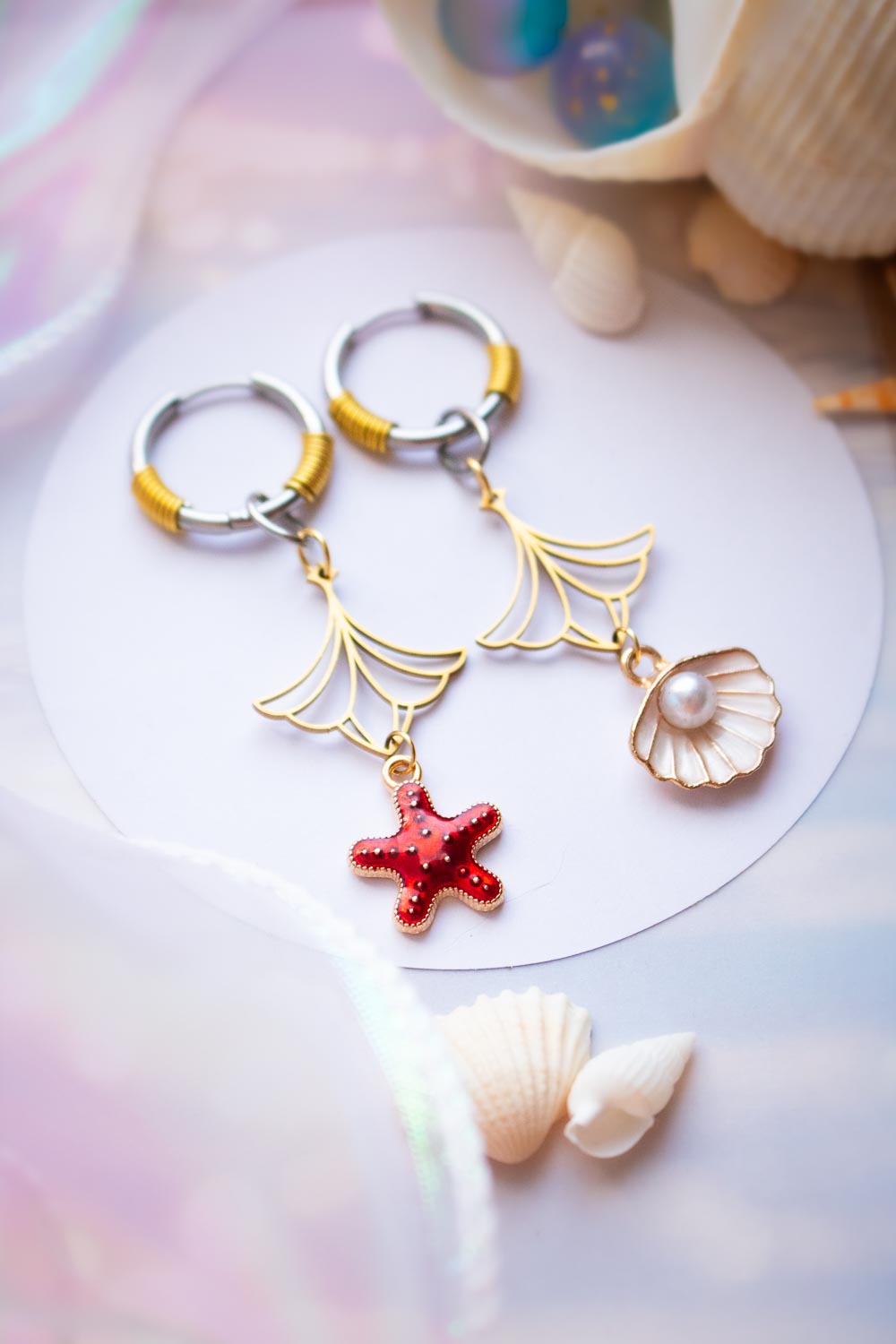 Boucles d'oreilles Atlantide - Élégance des profondeurs lunamanashop