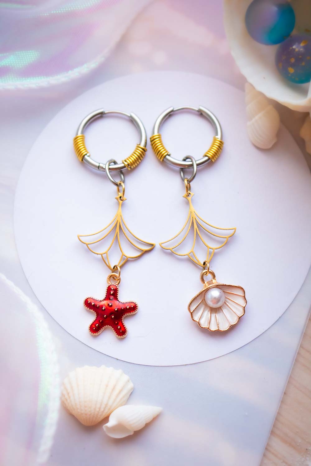 Boucles d'oreilles Atlantide - Élégance des profondeurs lunamanashop
