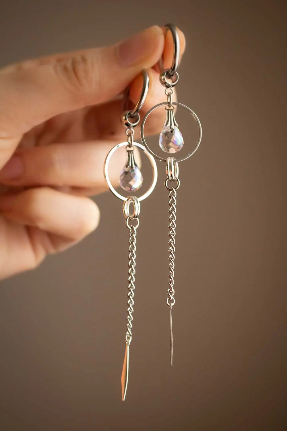 Boucles d'oreilles Eirene - Cascade de lumière lunamanashop