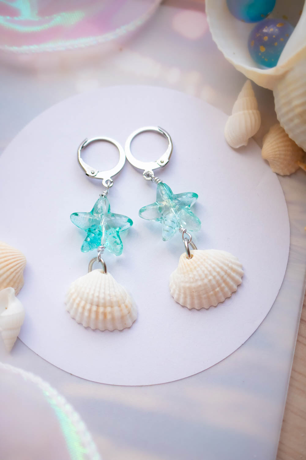 Boucles d'oreilles Lagune - Douceur de bord de mer lunamanashop