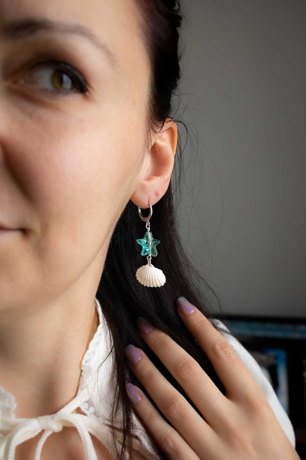 Boucles d'oreilles Lagune - Douceur de bord de mer lunamanashop