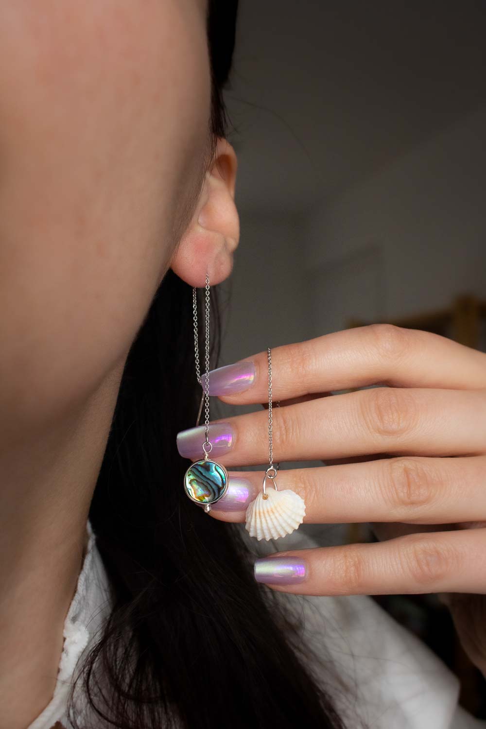 Boucles d'oreilles Mérida - Elégance marine lunamanashop