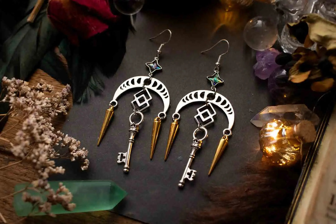 Boucles d'oreilles "Temps figé" en Abalone