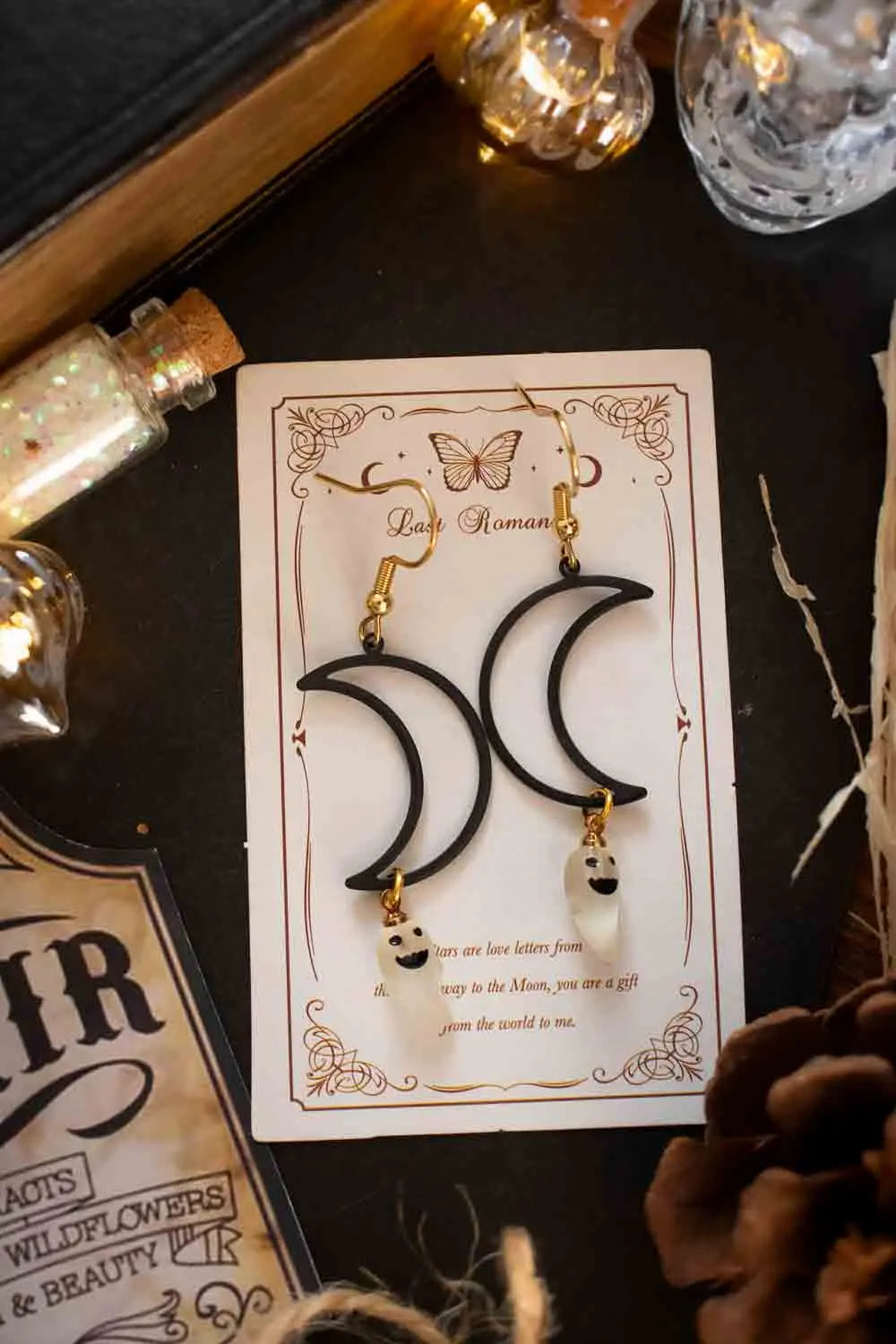 Boucles d'oreilles Lueur d'esprit avec fantômes lunamanashop