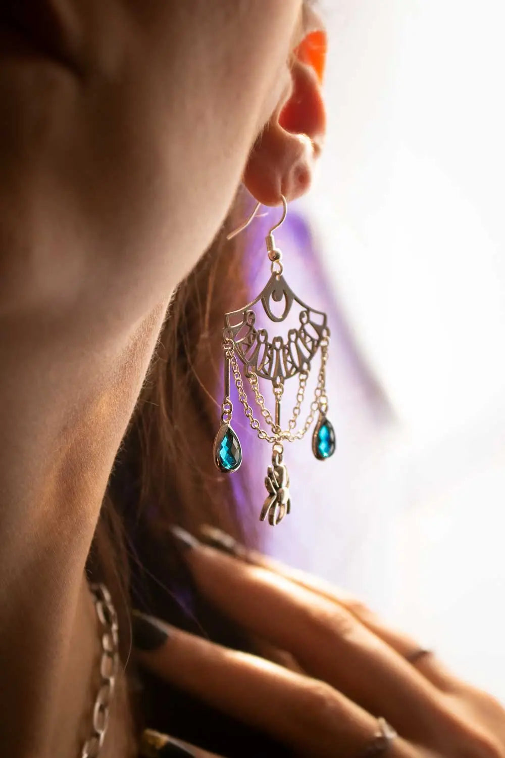 Boucles d&#39;oreilles Sérénade entoilée lunamanashop