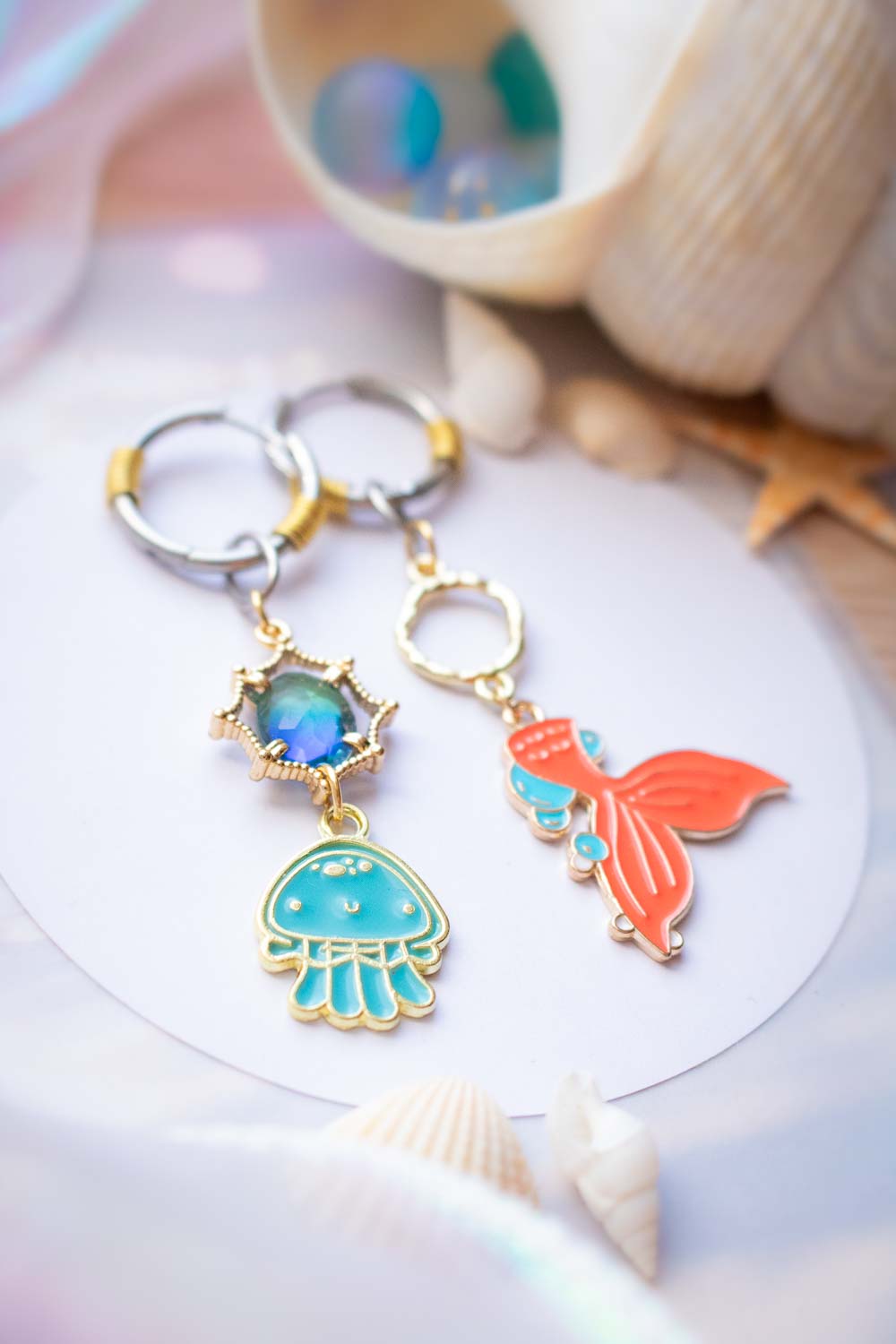 Boucles d'oreilles Marinella - Joyeuseté aquatique lunamanashop