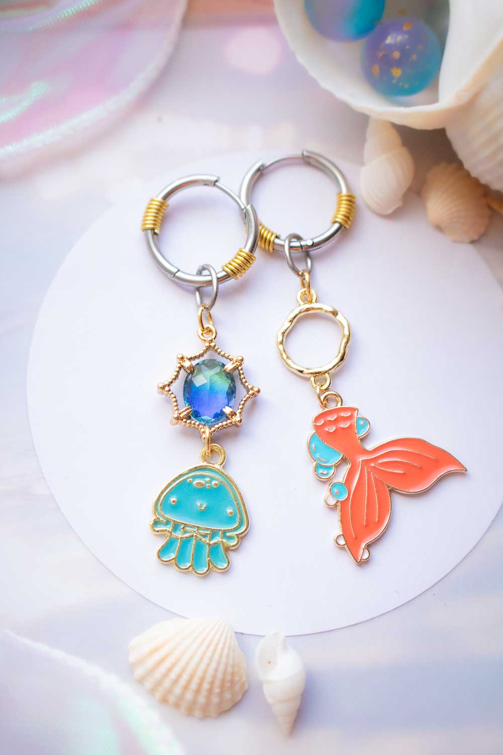 Boucles d'oreilles Marinella - Joyeuseté aquatique lunamanashop