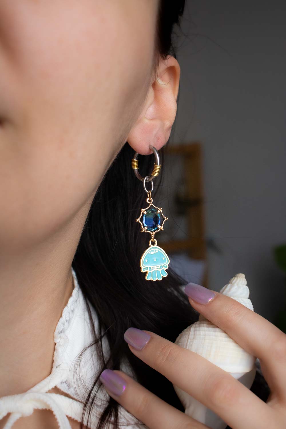 Boucles d'oreilles Marinella - Joyeuseté aquatique lunamanashop