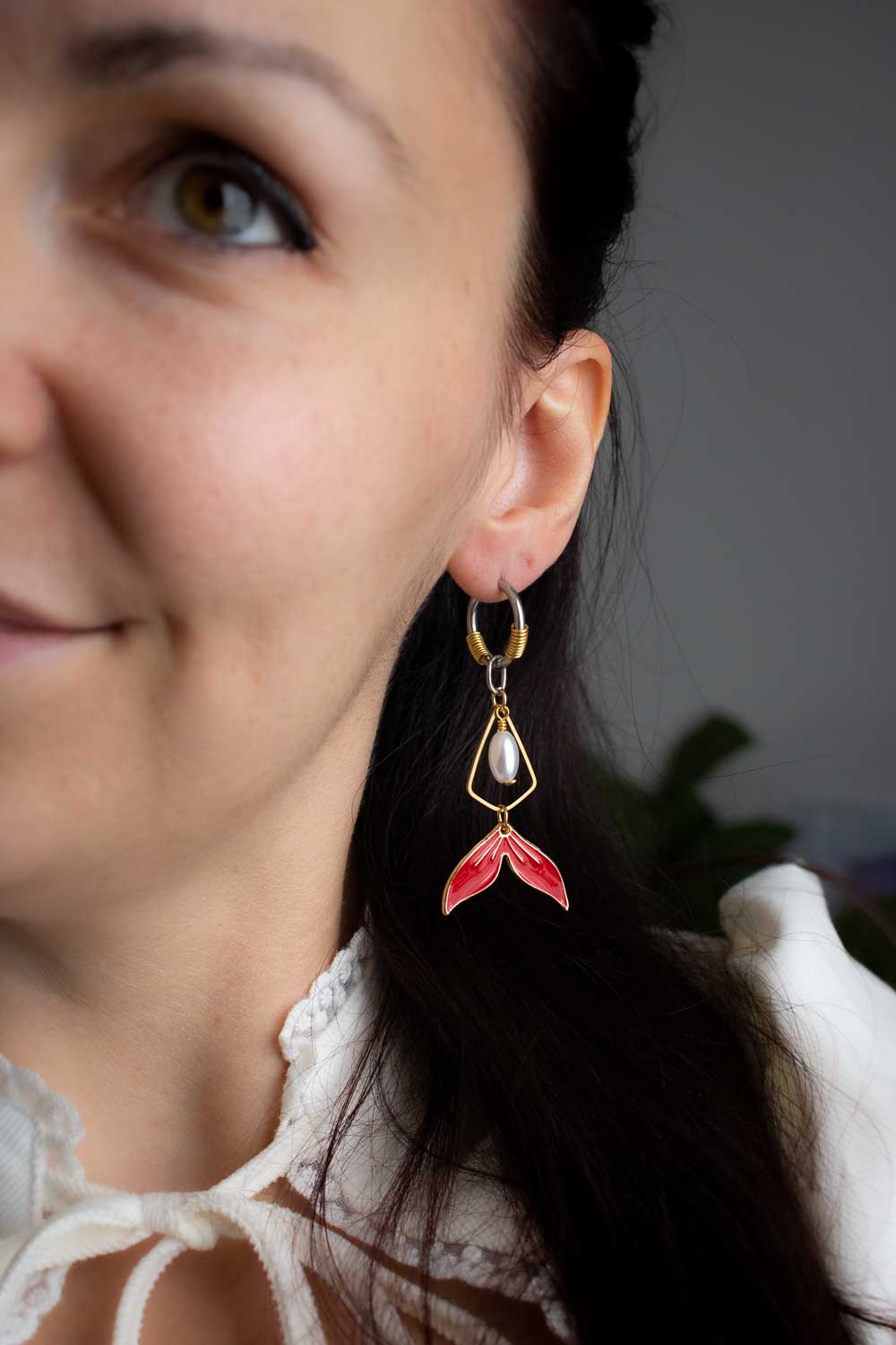 Boucles d'oreilles Ariel - Attribut de sirène lunamanashop