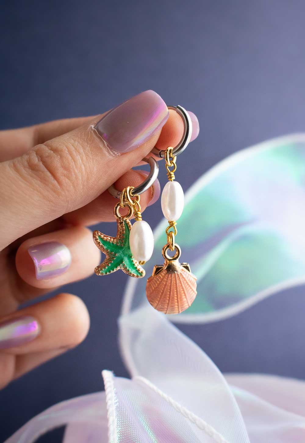 Boucles d'oreilles Rivage - Souvenir de plage ensoleillées lunamanashop