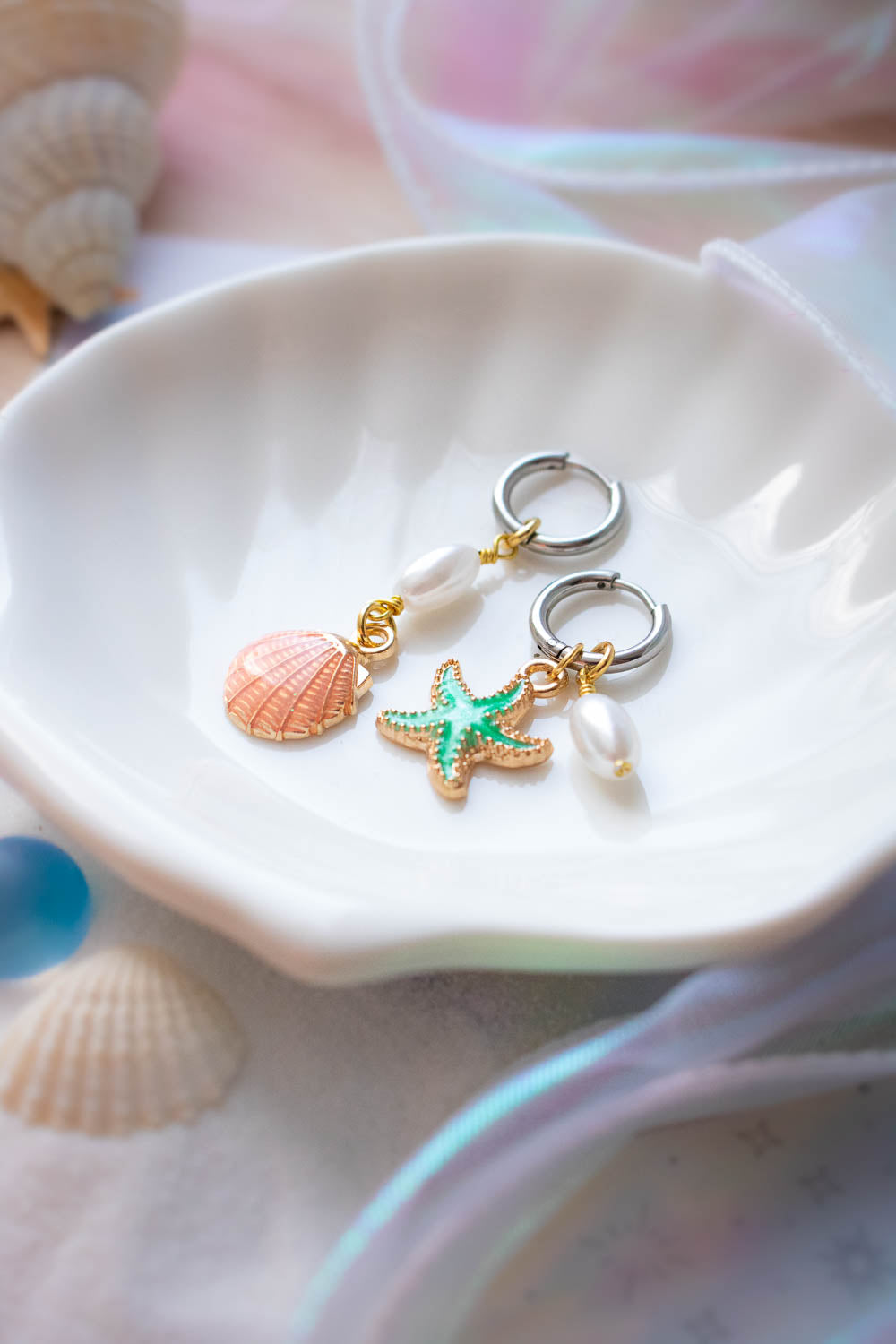 Boucles d'oreilles Rivage - Souvenir de plage ensoleillées lunamanashop