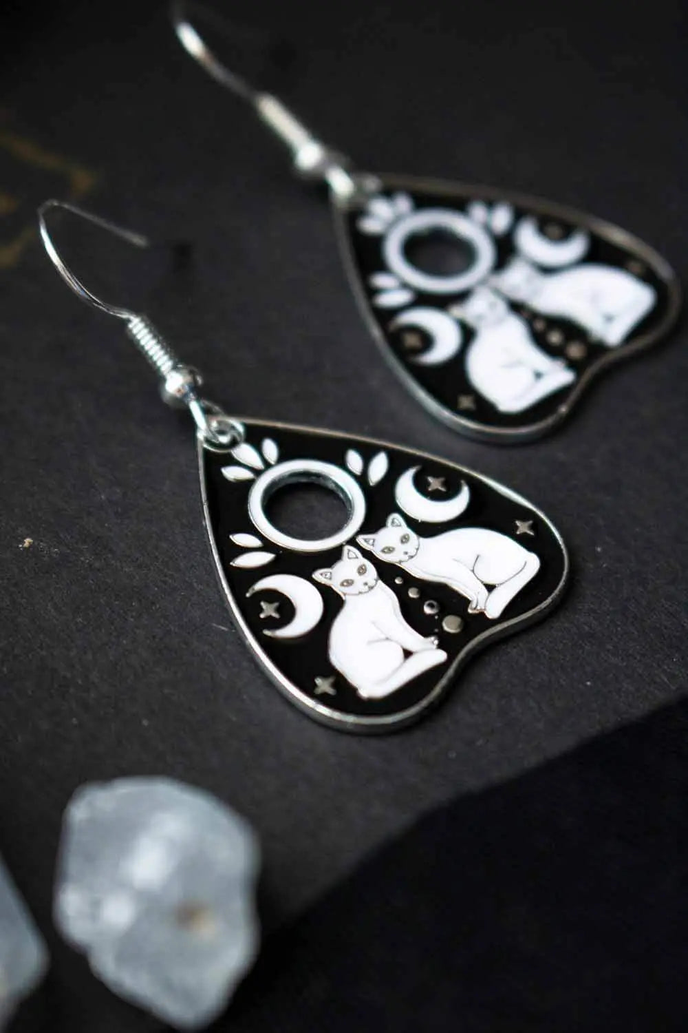 Boucles d&#39;oreilles Ouija et chats lunamanashop