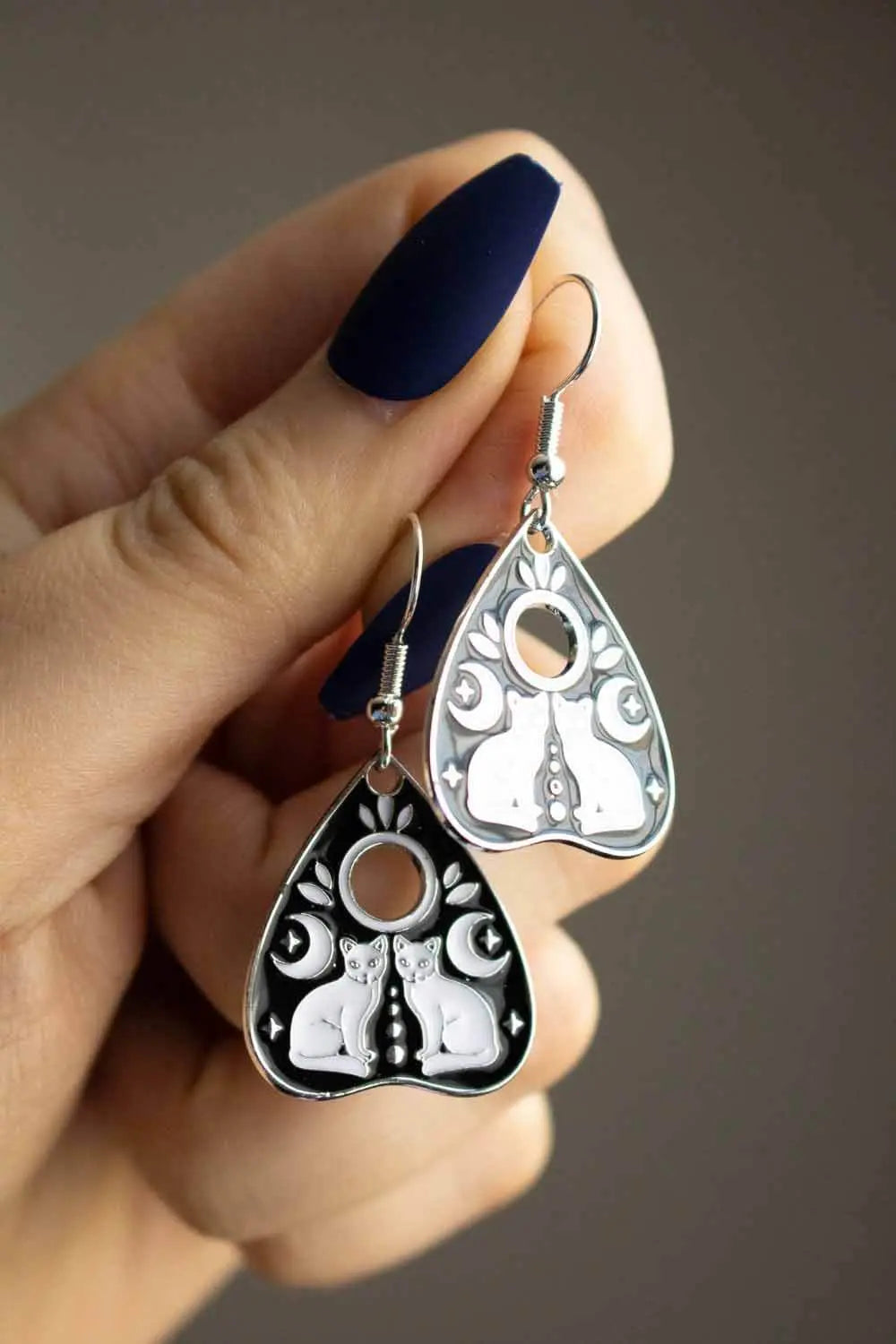 Boucles d'oreilles Ouija et chats lunamanashop