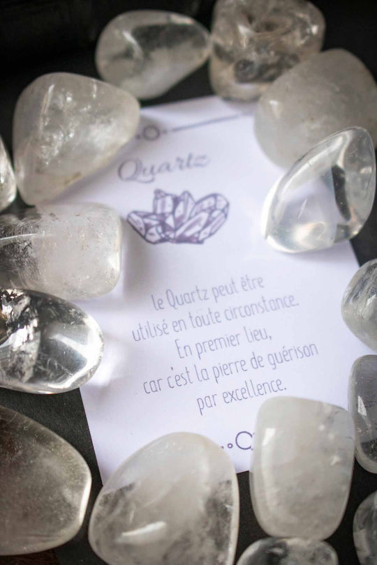 Pierre roulée Quartz transparent lunamanashop