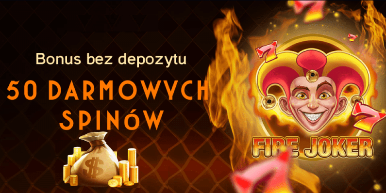 50 darmowych spinów w grze Fire Joker